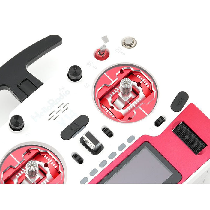 HelloRadioSky V14 MAX R9 OLED 2,4GHz ELRS LBT Radio (Multimode - M2) - Red/White