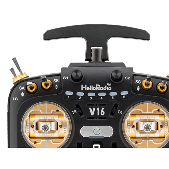 HelloRadioSky V16 MAX 2,4GHz 4in1 LBT Radio (Multimode - M2) - Gold