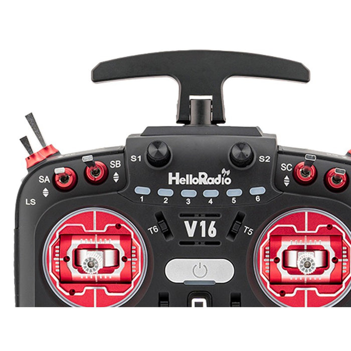 HelloRadioSky V16 MAX 2,4GHz ELRS LBT Radio (Multimode - M2) - Red