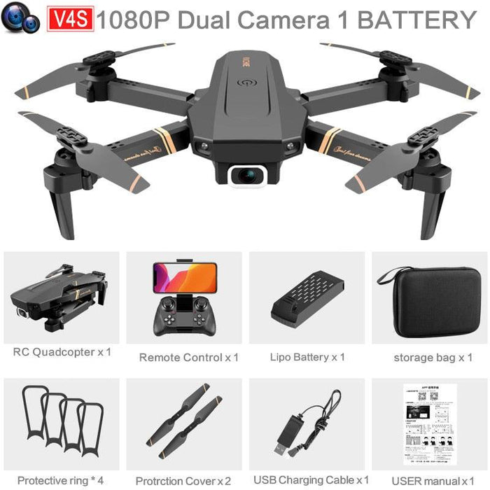 V4 1080P, 4K Dual Camera Drone Drone upgraderc 1080P-Dual camera-1B 