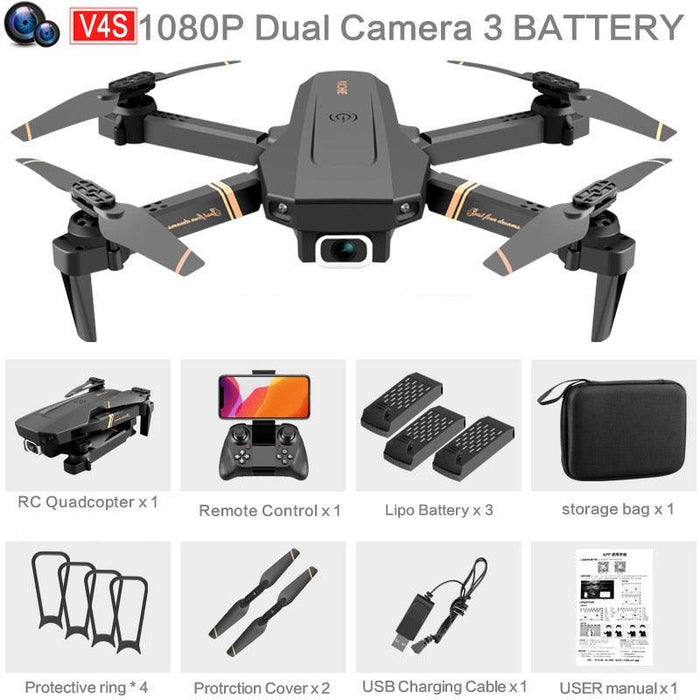 V4 1080P, 4K Dual Camera Drone Drone upgraderc 1080P-Dual camera-3B 
