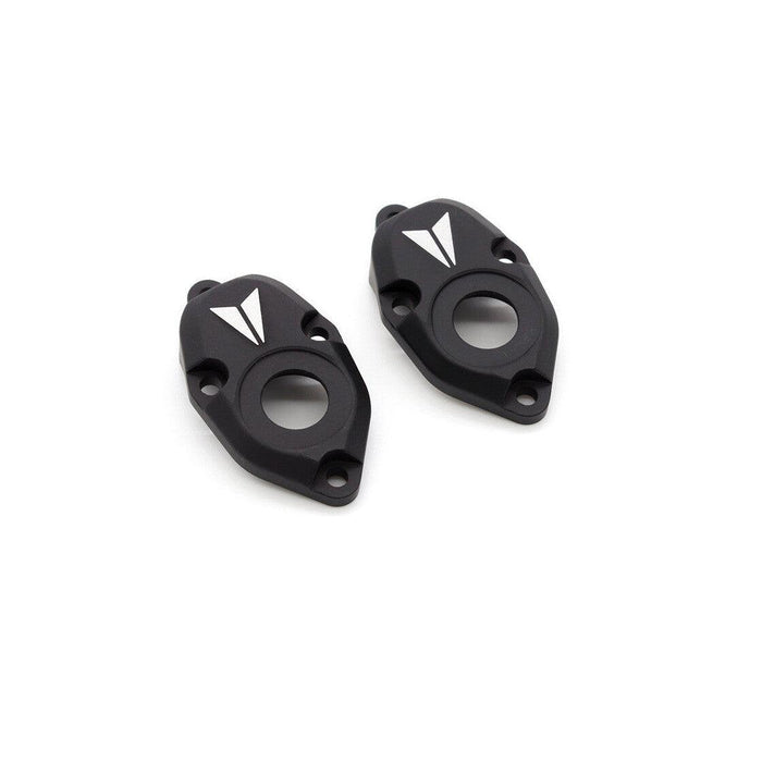 F10 Capuchons d'essieu arrière de portail pour Vanquish VS4-10 1/10 (Aluminium, Noir)