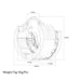 Wheel Counterweight w/ 9mm Hex for Traxxas TRX4 TRX6 1/10 (Messing) Onderdeel New Enron 