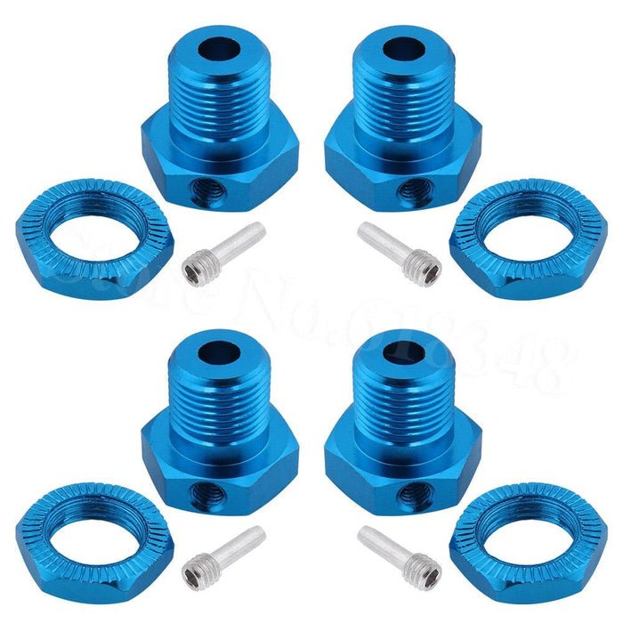 Wheel hubs 17mm Hex Nuts w/Screw Pins Threadlock for RC Traxxas 1/10 (Aluminium) 5353 Onderdeel Hobbypark Blue 
