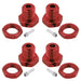 Wheel hubs 17mm Hex Nuts w/Screw Pins Threadlock for RC Traxxas 1/10 (Aluminium) 5353 Onderdeel Hobbypark Red 
