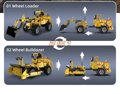 Wheel Loader/Bulldozer (693 stukken) Bouwset CaDA 