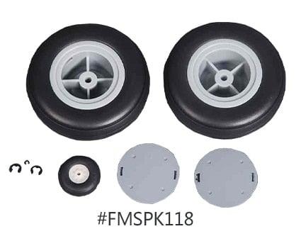 Wheel Set for FMS 1400mm P40 (Rubber) Onderdeel FMS 