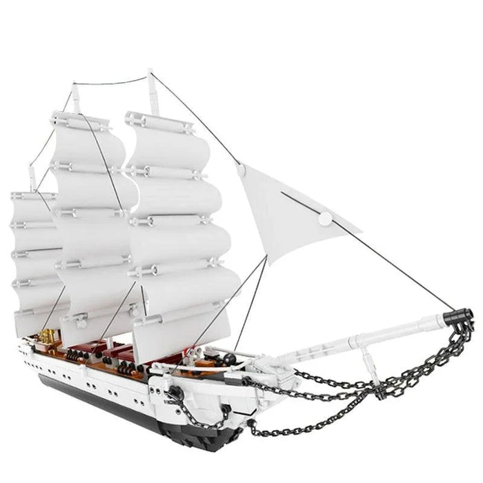 White Swan Sailboat Model Building Blocks (1672 stukken) - upgraderc