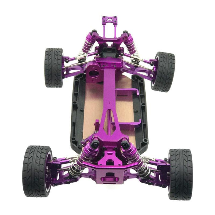 WLtoys 1/12 Frame Chassis /w Wheel Set (Metaal) Onderdeel upgraderc Purple 