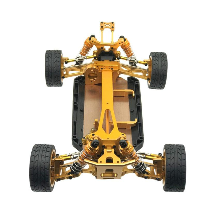 WLtoys 1/12 Frame Chassis /w Wheel Set (Metaal) Onderdeel upgraderc Gold 