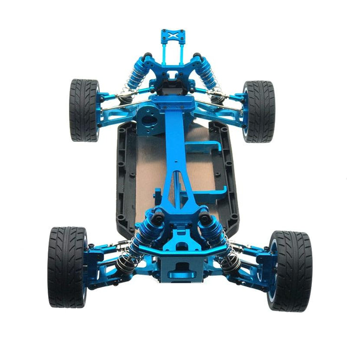 WLtoys 1/12 Frame Chassis /w Wheel Set (Metaal) Onderdeel upgraderc Blue 