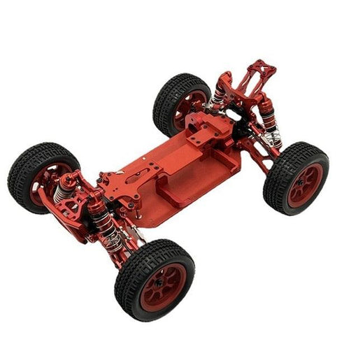WLtoys 144001 1/14 Volledig gemonteerd Chassis Set (Metaal) Onderdeel upgraderc Red 