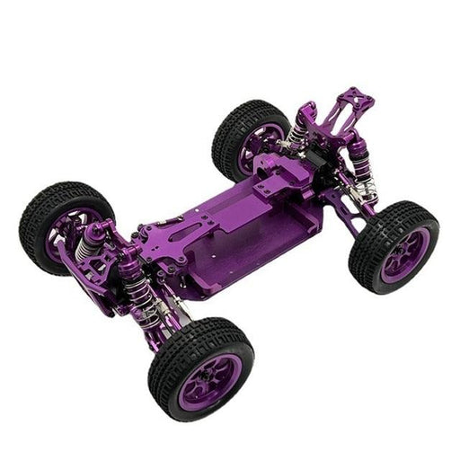 WLtoys 144001 1/14 Volledig gemonteerd Chassis Set (Metaal) Onderdeel upgraderc Purple 