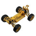 WLtoys 144001 1/14 Volledig gemonteerd Chassis Set (Metaal) Onderdeel upgraderc Gold 