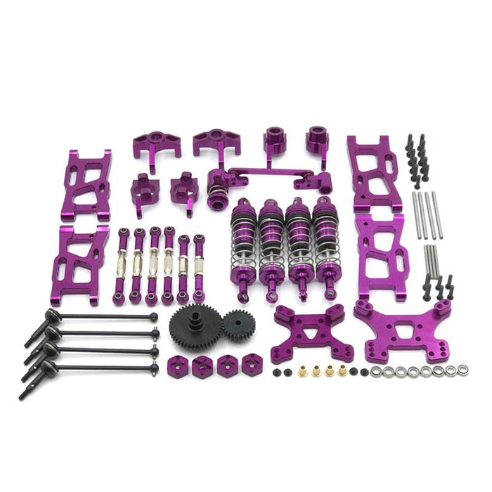 WLtoys 144001, 124019 Upgrade Kit (Metaal) Onderdeel upgraderc Purple 