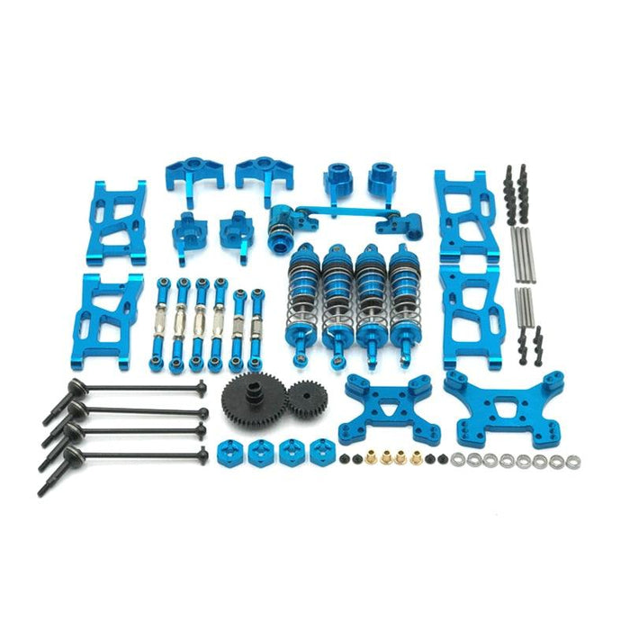 WLtoys 144001, 124019 Upgrade Kit (Metaal) Onderdeel upgraderc Blue 