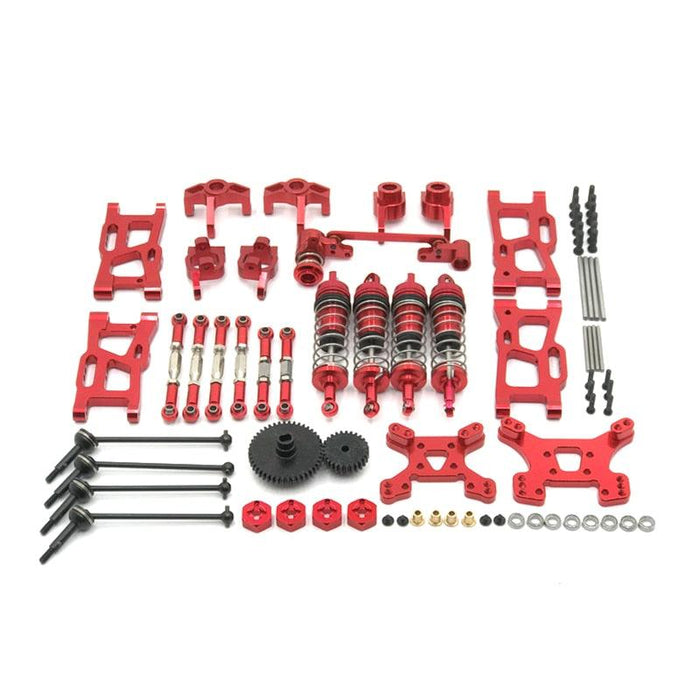 WLtoys 144001, 124019 Upgrade Kit (Metaal) Onderdeel upgraderc Red 
