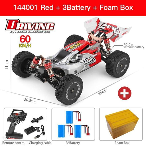 WLtoys 144001 60km/h 4WD 1/14 RTR Auto WLtoys 144001 Red 3B 60Kmh 