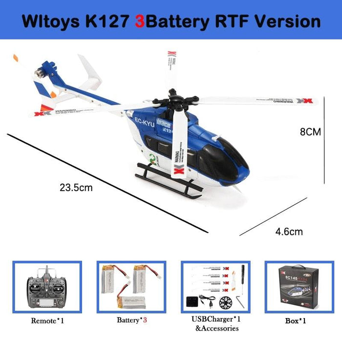 WLtoys XK K124 Helikopter RTF Helikopter WLtoys K124-RTF-3B 