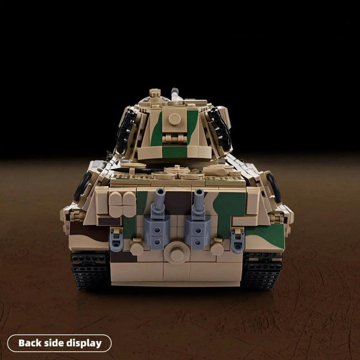 WW2 Panzer Tiger II Heavy Tank Model Building Blocks (1974 Stukken) - upgraderc
