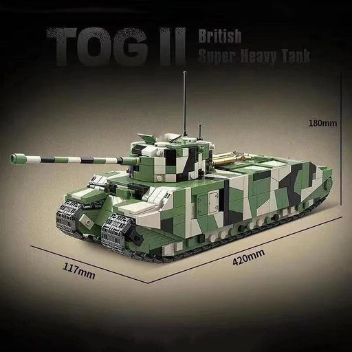 WW2 TOG II Heavy Tank Model Building Blocks (2288 Stukken) - upgraderc