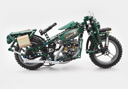 WWII Military Motorcycle (550 stukken) Bouwset CaDA 