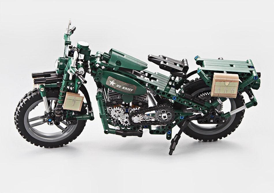 WWII Military Motorcycle (550 stukken) Bouwset CaDA