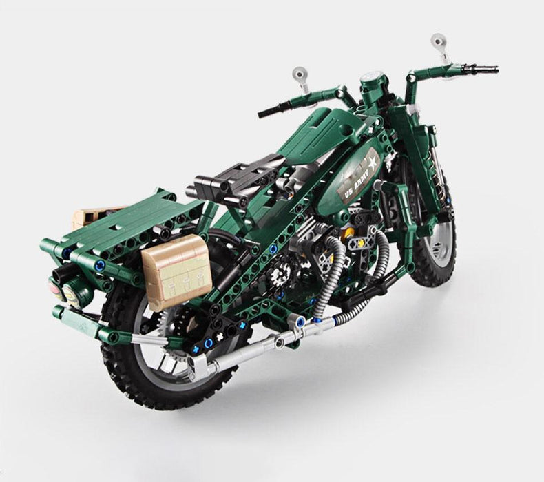 WWII Military Motorcycle (550 stukken) Bouwset CaDA