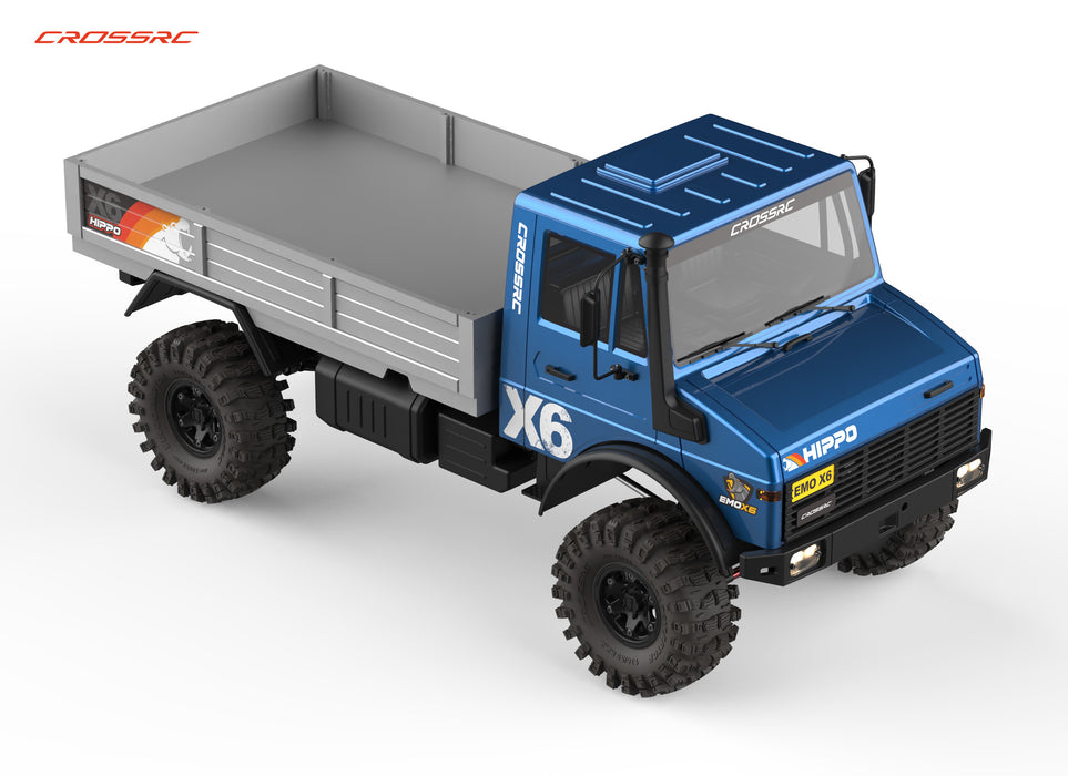 Cross RC EMO X6 Hippo 1/8 Camion Crawler Brushless PNP (Bleu)