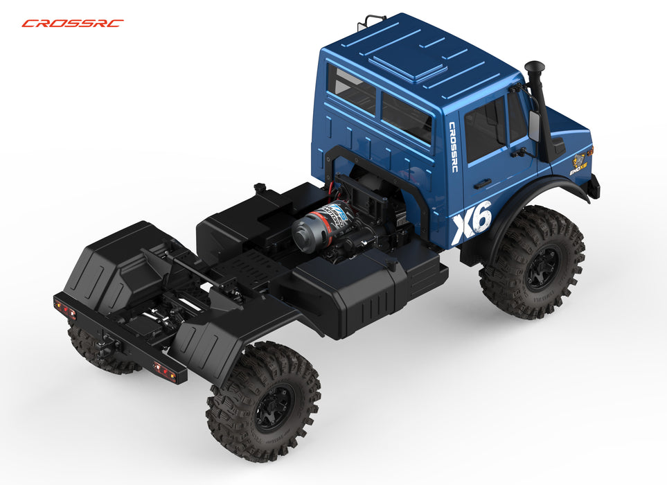 Cross RC EMO X6 Hippo 1/8 Camion Crawler Brushless PNP (Bleu)