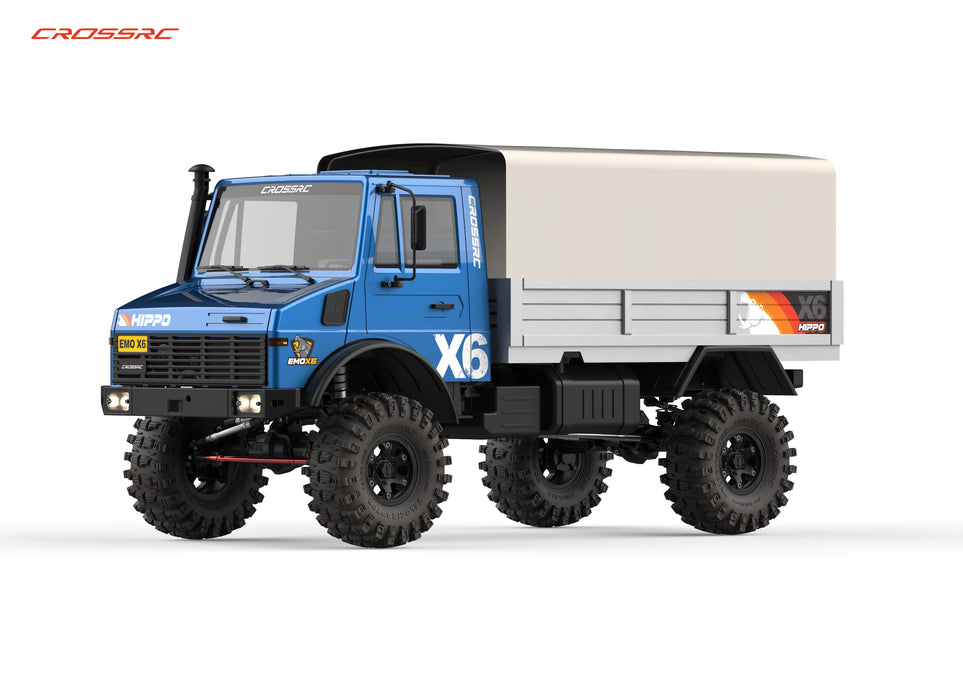 Cross RC EMO X6 Hippo 1/8 Camion Crawler Brushless PNP (Bleu)