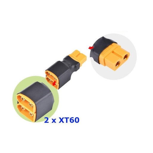 XT60 (M) - 2 x XT60 (FM) adapter Stekker upgraderc 
