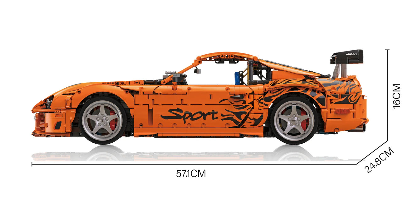 Bole Bricks YC23049 Toyota Supra A80 Building Blocks Model 1/8 (4508 Stukken)