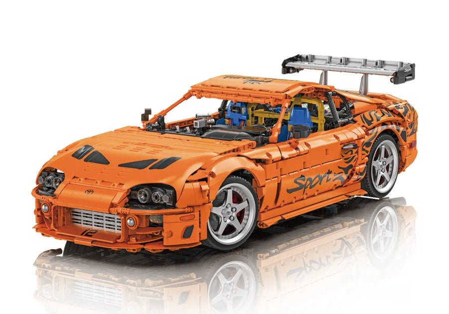Bole Bricks YC23049 Toyota Supra A80 Building Blocks Model 1/8 (4508 Stukken)