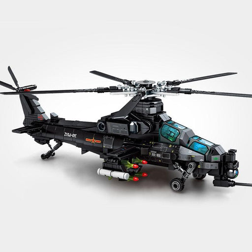 Z-10 Attack Helicopter Model Building Blocks (704 stukken) - upgraderc