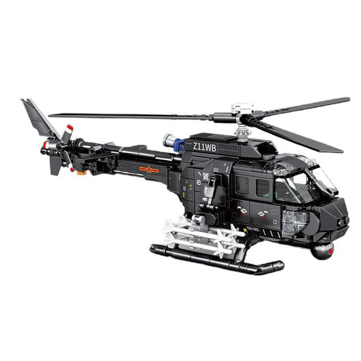 Z-11B Attack Helicopter Model Building Blocks (463 stukken) - upgraderc