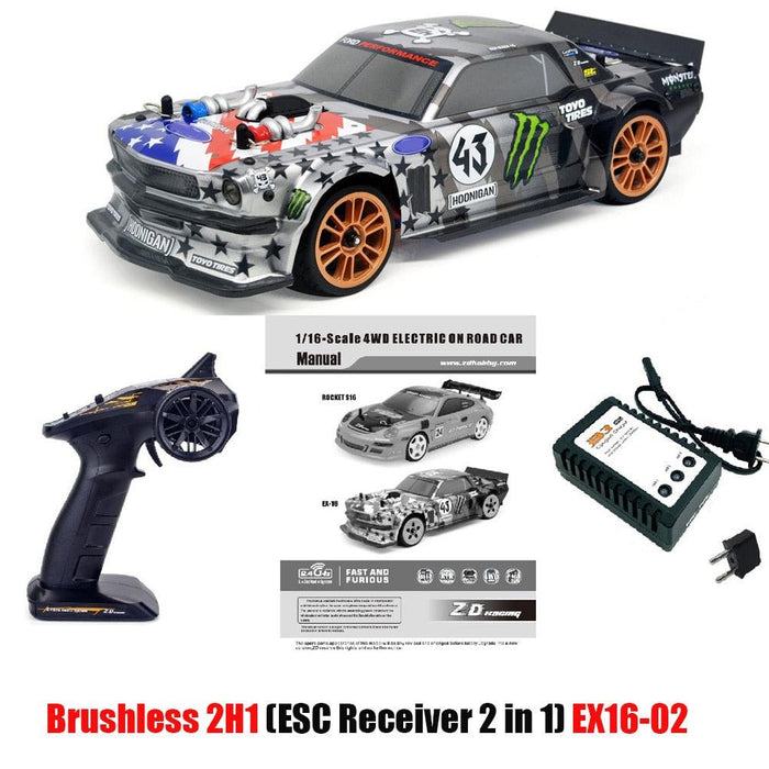 ZD Racing EX16 1/16 4WD RTR Auto ZD Racing Brushless 2H1 EX1602 