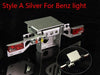 Zwaar Tail Beam Rear Lamp Holder for Tamiya Truck 1/14 (Metaal) Onderdeel RCATM A Silver Benz 
