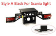 Zwaar Tail Beam Rear Lamp Holder for Tamiya Truck 1/14 (Metaal) Onderdeel RCATM A Black Scania 