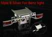 Zwaar Tail Beam Rear Lamp Holder for Tamiya Truck 1/14 (Metaal) Onderdeel RCATM B Silver Benz 