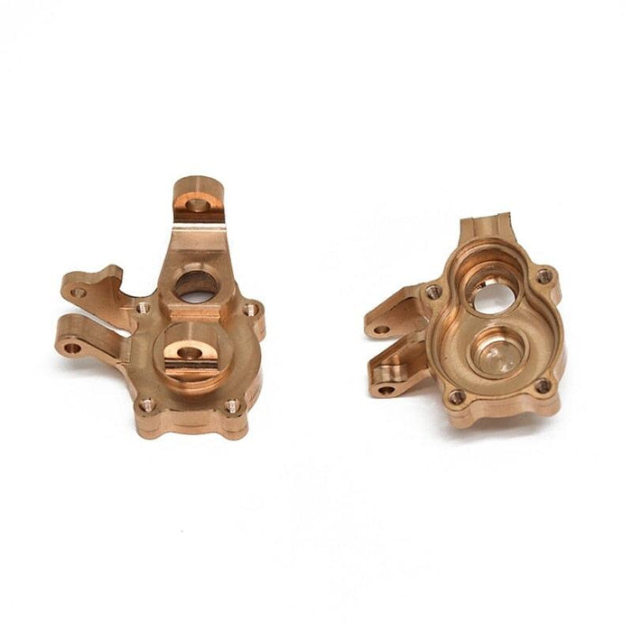 2PCS Front Portal Drive Housing Steering Knuckles for Yikong 1/8, 1/10 (Messing) Onderdeel upgraderc 
