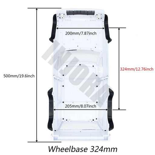 324mm Wheelbase Cherokee Body Shell for Traxxas TRX4 1/10 (Plastic) Body Injora 