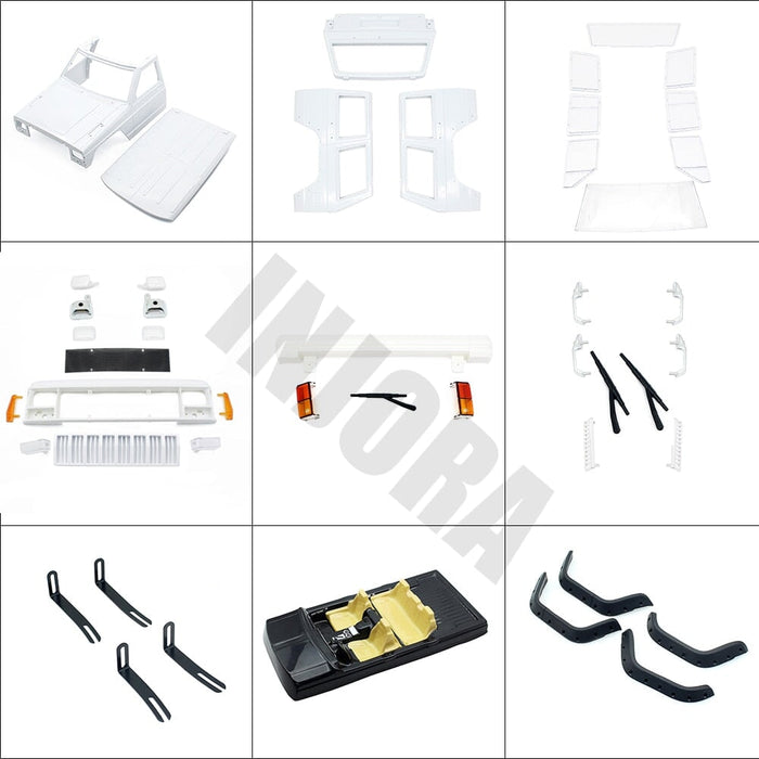 324mm Wheelbase Cherokee Body Shell for Traxxas TRX4 1/10 (Plastic) Body Injora 