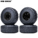 4PCS 2.9" 175x65mm 1/6 Crawler Beadlock Wheel Set (Aluminium+Rubber) - upgraderc