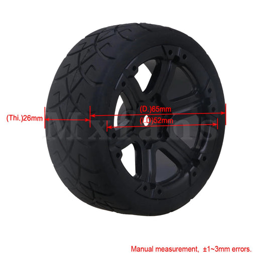 4PCS Leaves Pattern Tire Wheel Rims for 1/10 Touring Drift Band en/of Velg MXFans 