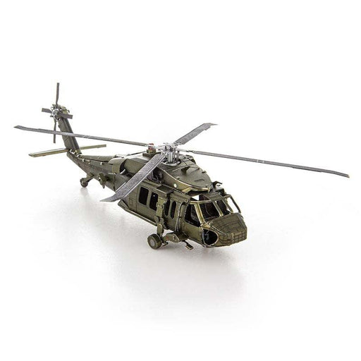 Black Hawk Helicopter 3D Model Puzzle (Metaal) - upgraderc