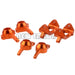 Front/Rear Steering Hub Carrier Sets for WLToys 1/18 (Aluminium) Onderdeel New Enron Orange 