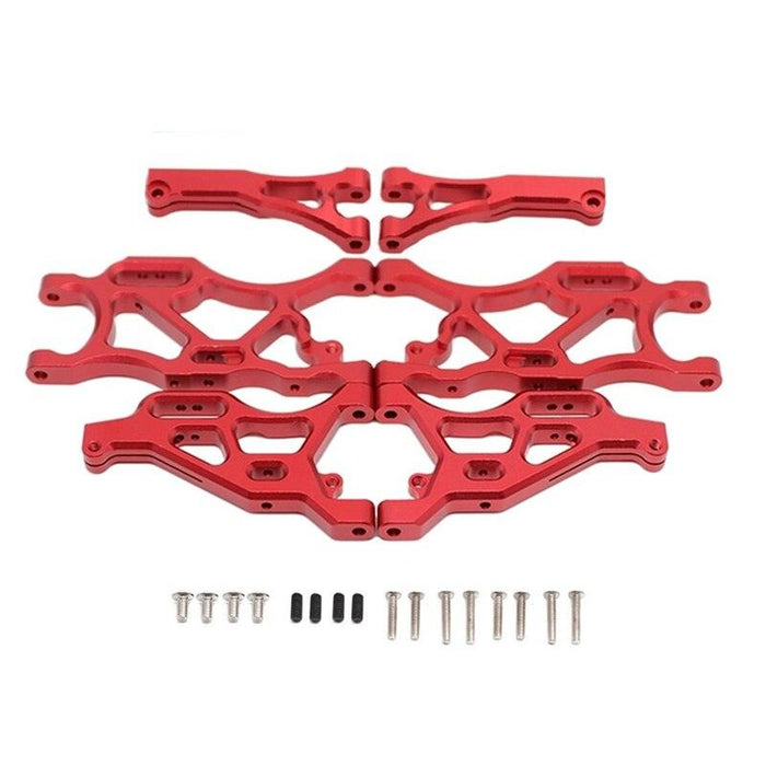 Front/rear suspension arms for Arrma 1/7, 1/8 (Aluminium) Onderdeel upgraderc Red 