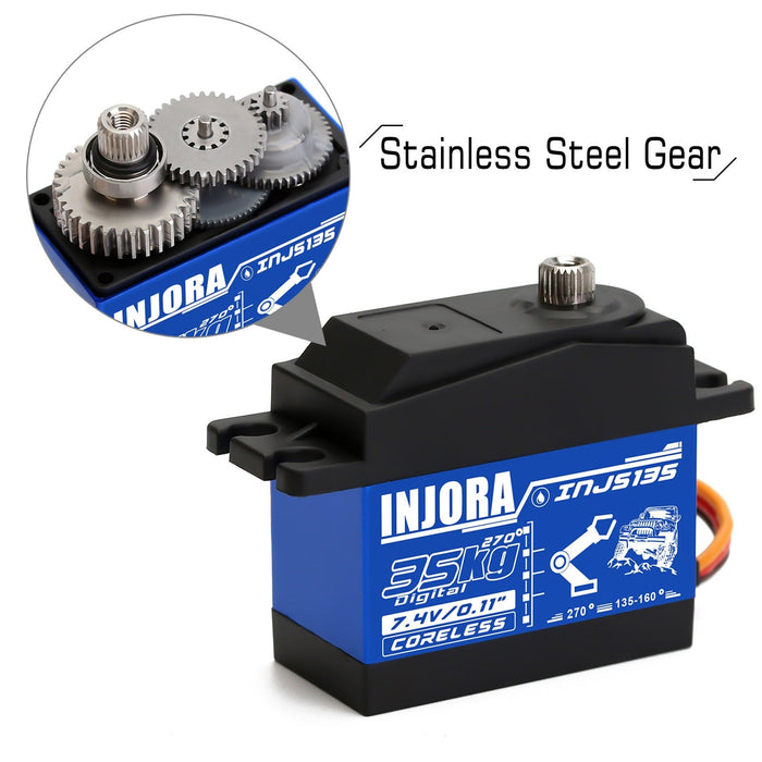 Injora INJS135 35KG Waterproof Digital Servo (270°) Servo Injora 