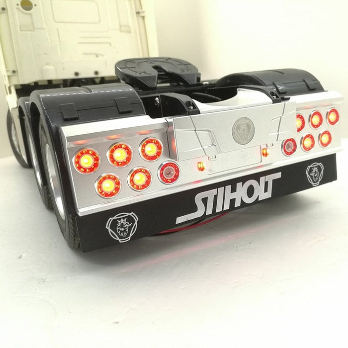 Rear Bumper LED Tail Light for Tamiya Truck 1/14 (Metaal) Onderdeel RCATM 